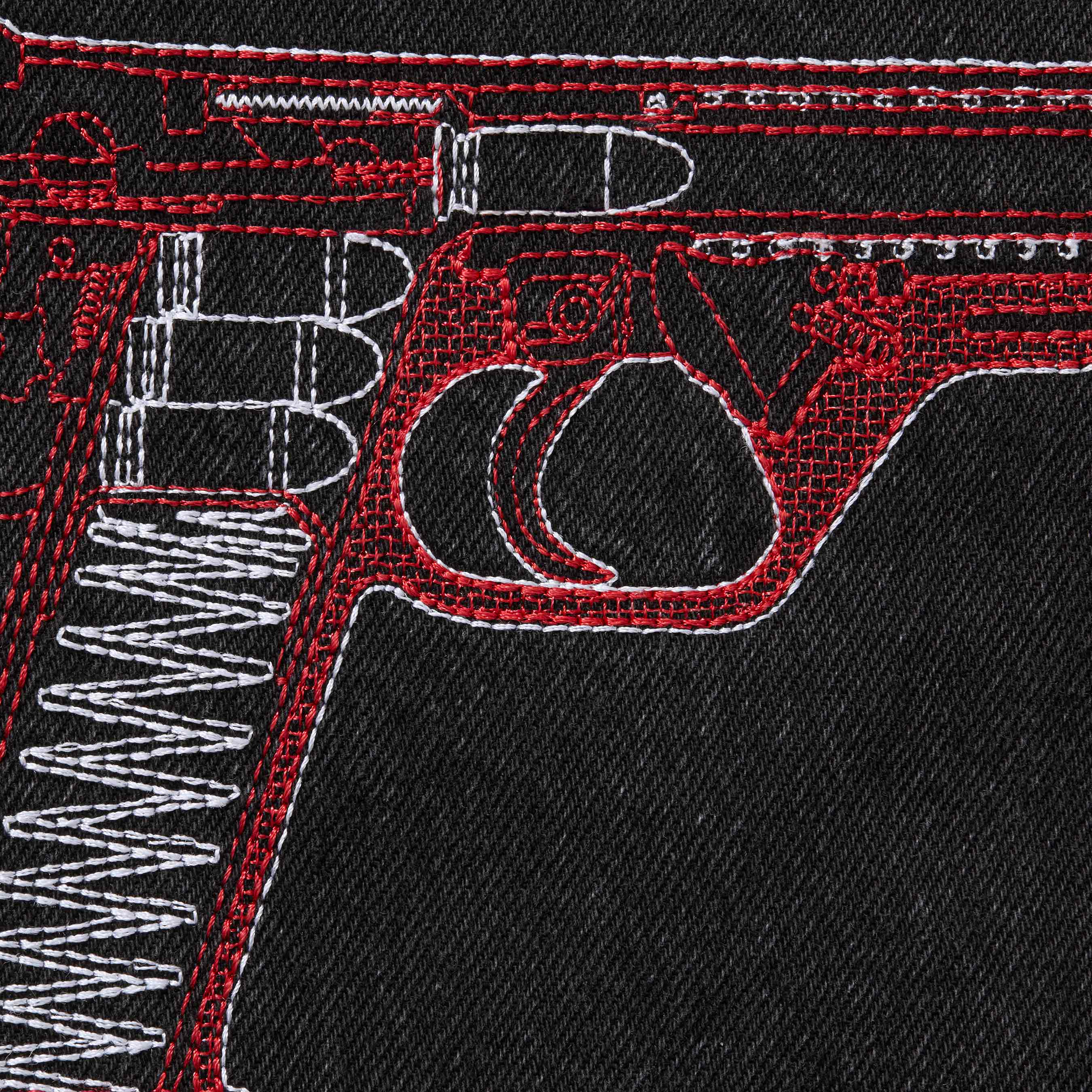 Guns Embroidered Loose Fit Jean view 7